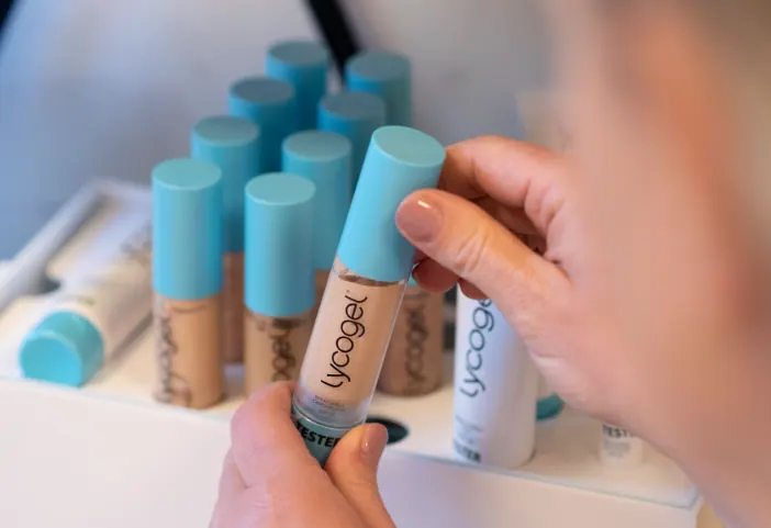 Lycogel camouflageproducten in verschillende tinten